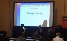 Tianyu Wang giving presentation